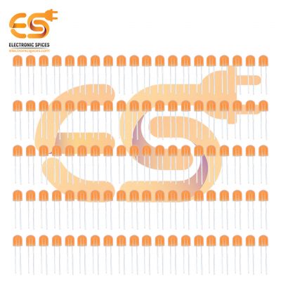 9V LED 360 Degree Pixel Led Straw Hat 4.8mm Orange Pack of 100 pcs
